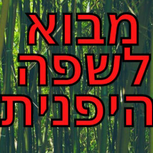 מבוא לשפה היפנית – וידאו